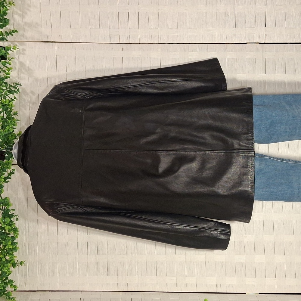 Henri Bendel Vintage Black Leather Jacket - Picture 5 of 15
